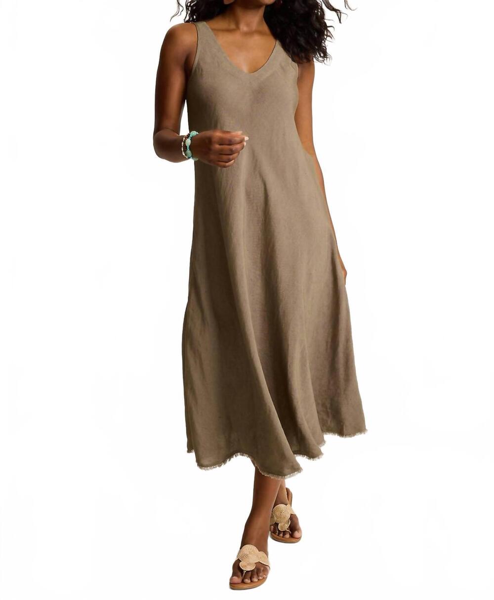 NEW TOMMY BAHAMA st. lucia bias-cut coverup dress in tiki tan